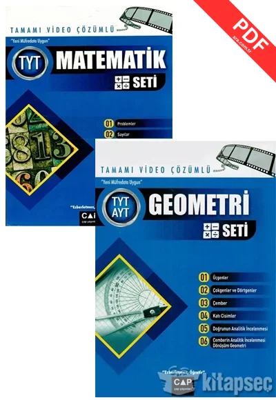 2025 TYT Matematik Barış Video Ders Kitabı-TYT Şöhretler Karması Matematik 10 Deneme Seti kitap kapağı