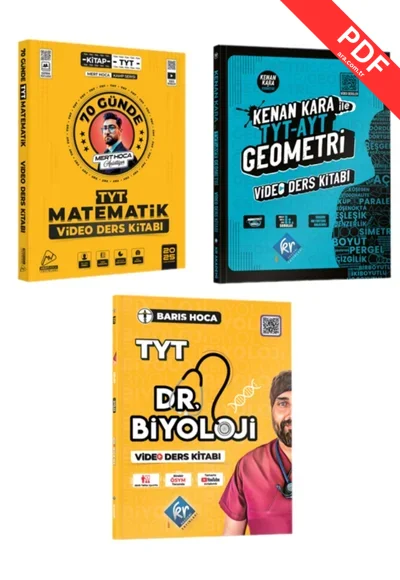 2025 MERT HOCA 70 GÜNDE TYT SORU BANKASI VE MERT HOCA 70 GÜNDE TYT VİDEO DERS KİTABI kitap kapağı