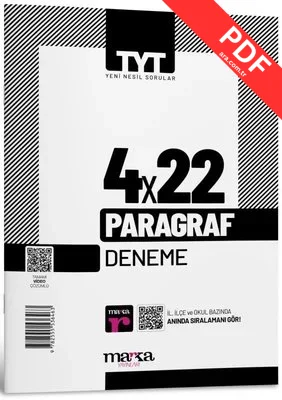 2025 TYT Paragraf 4 Deneme Tamamı Video Çözümlü kitap kapağı