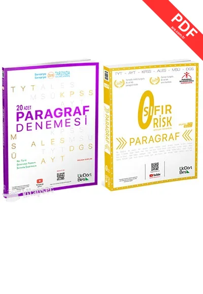 2025 TYT Paragraf Soru ve Deneme Seti Üç Dört Beş Yayınları kitap kapağı