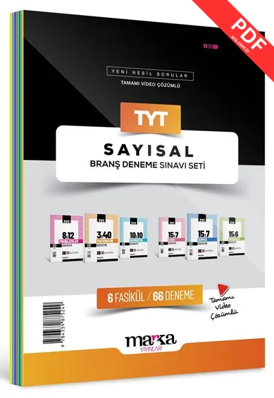 2025 TYT Sayısal Branş Deneme Sınavı Seti 6 Fasikül 66 Deneme Marka Yayınları kitap kapağı