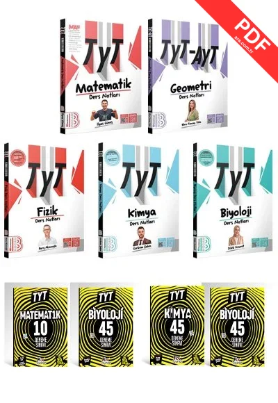2025 TYT Sayısal Konu Anlatımlı Ders Notları Seti Benim Hocam  +4 Branş Deneme Fix Yayınları kitap kapağı