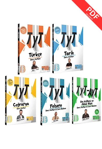2025 TYT Sözel Bölüm Ders Notları Seti 5 Kitap Benim Hocam Yayınları kitap kapağı