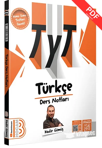 2025 TYT Türkçe Ders Notları Benim Hocam Yayınları kitap kapağı