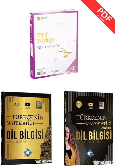 2025 TYT Türkçe Soru Bankası ve Paragraf Konu Özetli Soru Bankası Seti Üç Dört Beş Yayınları kitap kapağı