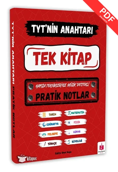 2025 TYT`nin Anahtarı Tüm Dersler Tek Kitap Hafıza Teknikleriyle Müzik Destekli Pratik Notlar Anahtar Kitap kitap kapağı