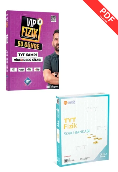 2025 Vip Fizik 50 Günde TYT kampı Video Ders Kitabı - Vip Fizik TYT Soru Bankası GÜNCEL ÜRÜN kitap kapağı