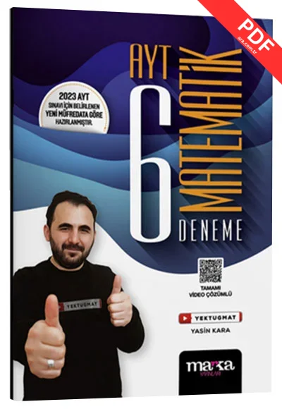 2025 Yeni Müfredat AYT Matematik 6 Deneme Tamamı Video Çözümlü Deprem müfredatına Uygun Marka Yayınları kitap kapağı