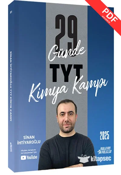 2025 YKS 29 Günde TYT Kimya Kampı Sinan İhtiyaroğlu Parlayan Yıldızlar kitap kapağı