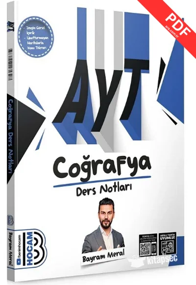 2025 YKS AYT Coğrafya Ders Notları Benim Hocam Yayınları GÜNCEL BASKI kitap kapağı