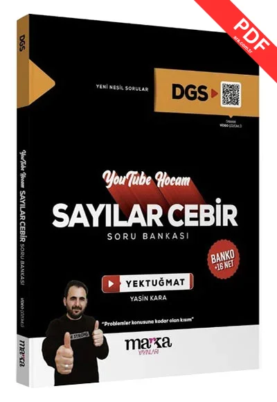 2025 Youtube Hocam DGS Sayılar Cebir Soru Bankası Marka Yayınları kitap kapağı