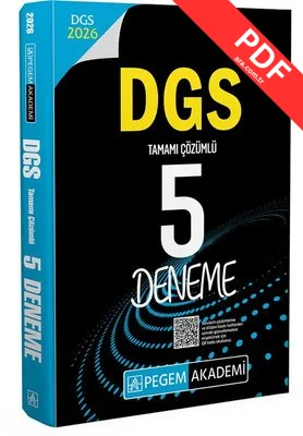 2026 DGS Tamamı Çözümlü 5 Deneme kitap kapağı
