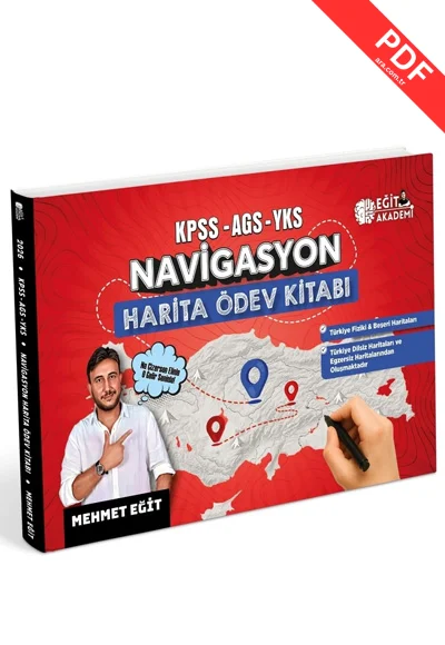 2026 KPSS-AGS-YKS Navigasyon Harita Ödev Kitabı Eğit Akademi kitap kapağı