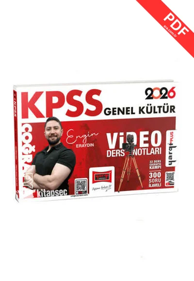 2026 KPSS Genel Kültür Coğrafya Video Ders Notları (Engin Eraydın) Yargı Yayınları kitap kapağı