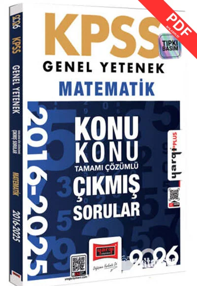 2026 KPSS Genel Yetenek Matematik 2016-2026 Konu Konu Tamamı Çözümlü Çıkmış Sorular Yargı Yayınları kitap kapağı