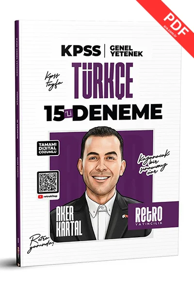 2026 KPSS Genel Yetenek Türkçe 15`li Deneme Retro Yayıncılık kitap kapağı