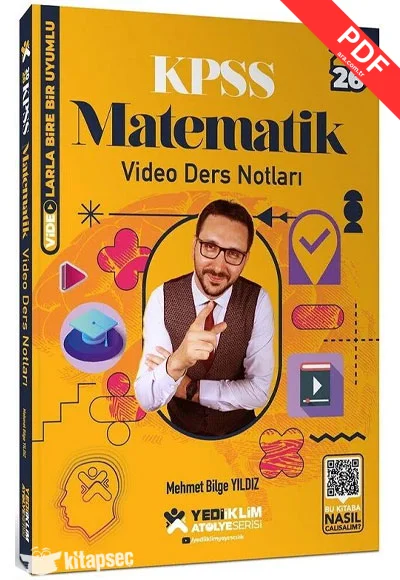 2026 KPSS Matematik Atölye Video Ders Notları Mehmet Bilge Yıldız Yediiklim Yayınları kitap kapağı