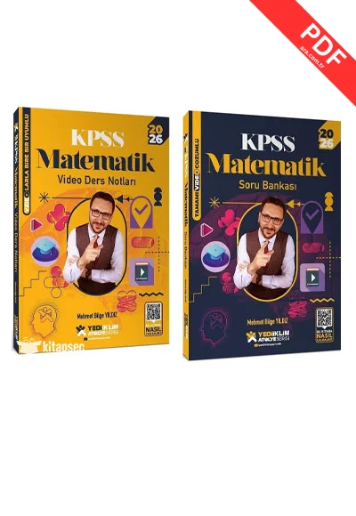 2026 KPSS Matematik Atölye Video Ders Notları + Soru Bankası 2 li Set - Mehmet Bilge Yıldız Yediiklim Yayınları kitap kapağı