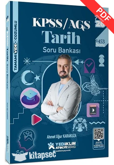 2026 KPSS Tarih Atölye Soru Bankası Çözümlü - Ahmet Uğur Karakuza Yediiklim Yayınları kitap kapağı
