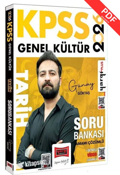 2026 KPSS Tarih Soru Bankası Çözümlü Günay Göktaş Yargı Yayınları kitap kapağı