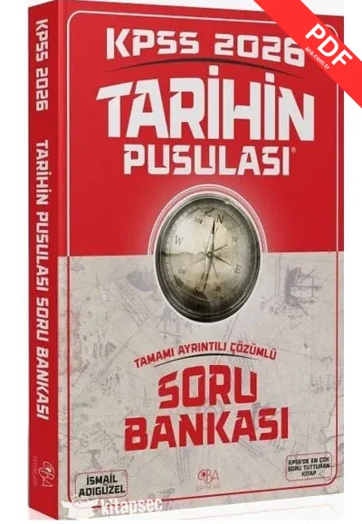 2026 KPSS Tarihin Pusulası Soru Bankası Çözümlü İsmail Adıgüzel CBA Yayınları kitap kapağı