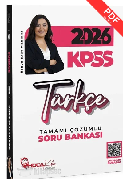 2026 KPSS Türkçe Soru Bankası Çözümlü - Öznur Saat Yıldırım Hoca Kafası Yayınları kitap kapağı