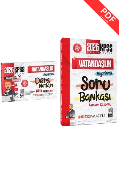 2026 KPSS Vatandaşlık Akademisi Video Ders Notları + Soru Bankası 2 li Set Emrah Vahap Özkaraca İndeks Akademi Yayıncılık kitap kapağı
