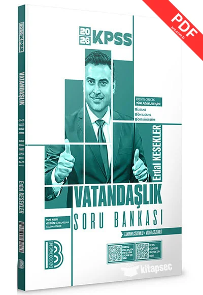 2026 KPSS Vatandaşlık Tamamı Video Çözümlü Soru Bankası Benim Hocam Yayınları kitap kapağı