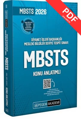 2026 Diyanet İşleri Başkanlığı Mesleki Bilgiler Seviye Tespit Sınavı MBSTS Konu Anlatımlı kitap kapağı