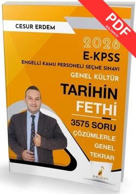 2026 E-KPSS Genel Kültür Tarihin Fethi 3575 Soru Çözümlerle Genel Tekrar kitap kapağı