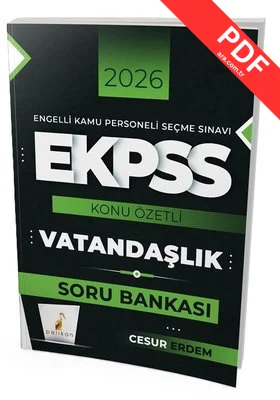 2026 E-KPSS Vatandaşlık Konu Özetli Soru Bankası kitap kapağı