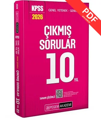 2026 KPSS Genel Yetenek Genel Kültür Tamamı Çözümlü Çıkmış Sorular 10 Yıl kitap kapağı