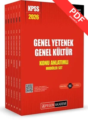 2026 KPSS Genel Yetenek Genel Kültür Lisans Konu Anlatımlı Modüler Seti - 6 Kitap Takım kitap kapağı