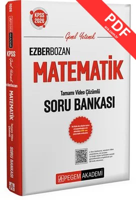 2026 KPSS Genel Yetenek Genel Kültür Ezberbozan Matematik Tamamı Video Çözümlü Soru Bankası kitap kapağı
