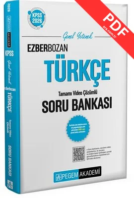 2026 KPSS Genel Yetenek Genel Kültür Ezberbozan Türkçe Tamamı Video Çözümlü Soru Bankası kitap kapağı