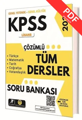 2026 KPSS Lisans Tüm Dersler Çözümlü Soru Bankası kitap kapağı
