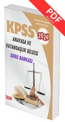 2026 KPSS Lise - Önlisans Anayasa ve Vatandaşlık Bilgisi Soru Bankası kitap kapağı