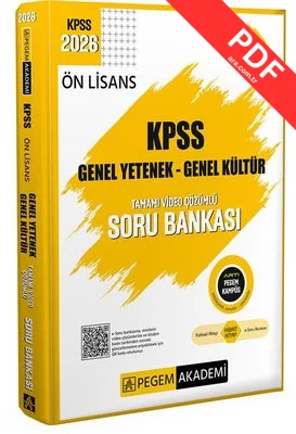 2026 KPSS Ön Lisans Soru Bankası Genel Yetenek Genel Kültür Tamamı Video Çözümlü kitap kapağı