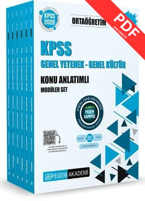 2026 KPSS Ortaöğretim Konu Anlatımlı Modüler Set Genel Yetenek Genel Kültür Seti - 6 Kitap Takım kitap kapağı