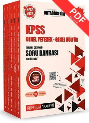 2026 KPSS Ortaöğretim Soru Bankası Modüler Set Genel Yetenek Genel Kültür Tamamı Çözümlü - 5 Kitap T kitap kapağı