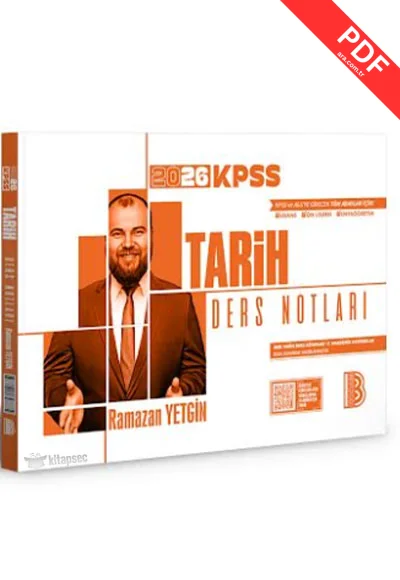 2026 KPSS Tarih Ders Notları Benim Hocam Yayınları kitap kapağı