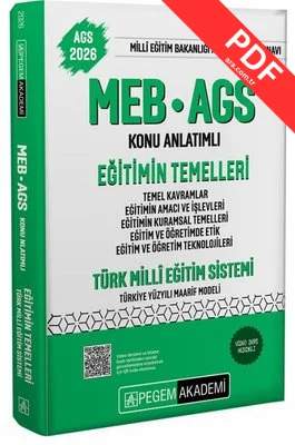 2026 MEB - AGS Konu Anlatımlı Eğitimin Temelleri Türk Milli Eğitim Sistemi Temel Kavramlar Eğitimin kitap kapağı