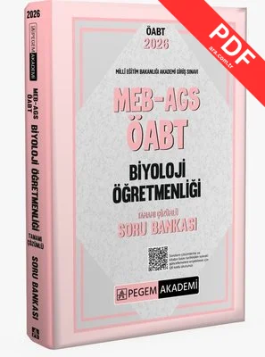 2026 MEB AGS ÖABT Biyoloji Öğretmenliği Tamamı Çözümlü Soru Bankası kitap kapağı