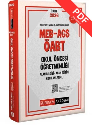 2026 MEB AGS ÖABT Okul Öncesi Öğretmenliği Alan Bilgisi - Alan Eğitimi - Konu Anlatımlı kitap kapağı