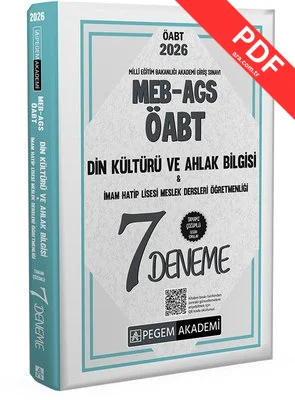 2026 MEB AGS ÖABT Din Kültürü ve Ahlak Bilgisi İmam Hatip Lisesi Meslek Dersleri Öğretmenliği Tamamı kitap kapağı