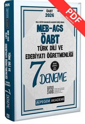 2026 MEB AGS ÖABT Türk Dili ve Edebiyatı Öğretmenliği Tamamı Çözümlü 7 Deneme kitap kapağı
