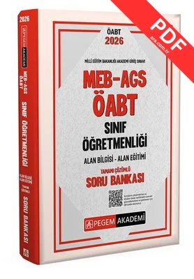 2026 MEB AGS ÖABT Sınıf Öğretmenliği Tamamı Çözümlü Soru Bankası kitap kapağı