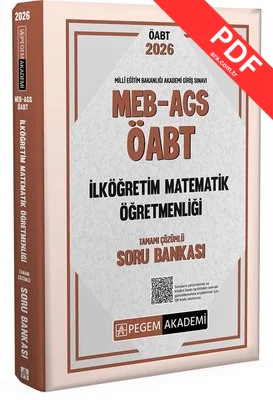 2026 MEB AGS ÖABT İlköğretim Matematik Öğretmenliği Tamamı Çözümlü Soru Bankası kitap kapağı