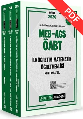 2026 MEB AGS ÖABT İlköğretim Matematik Konu Anlatımlı (3 Kitap) kitap kapağı