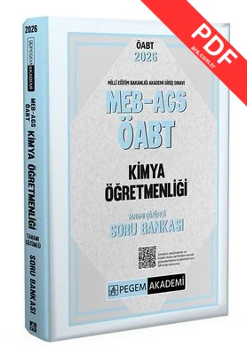 2026 MEB AGS ÖABT Kimya Öğretmenliği Tamamı Çözümlü Soru Bankası kitap kapağı